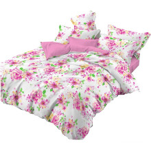 cotton soft feel polyester material bedding set flora king size luxury bedding set with comforter